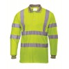 Tricou polo HI-VIS cu maneca lunga