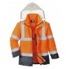 Jacheta contrast trafic Hi-Vis 4-i-1